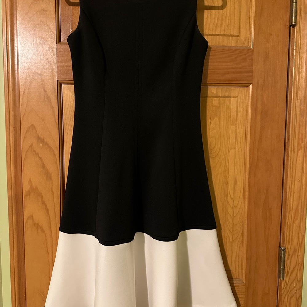 Calvin Klein Black Dress with Gray Accents